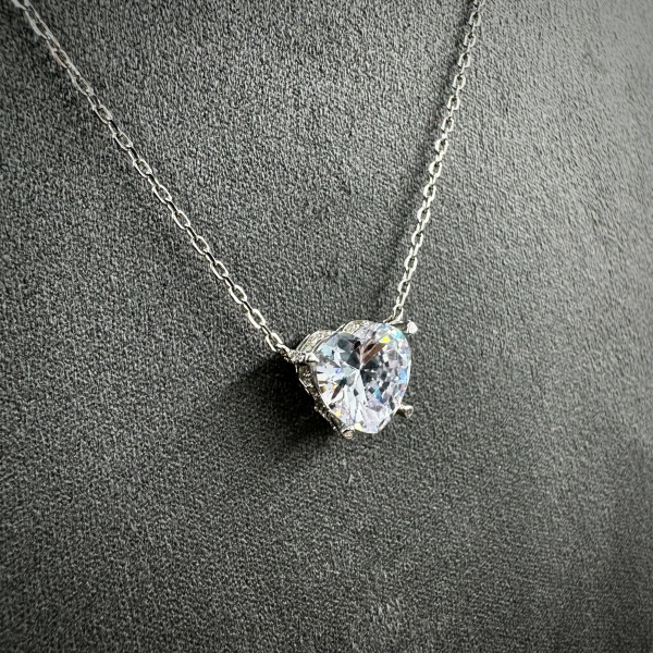 Necklace-diamondlite-red,yellow,white and pink,silver for woman - Image 7
