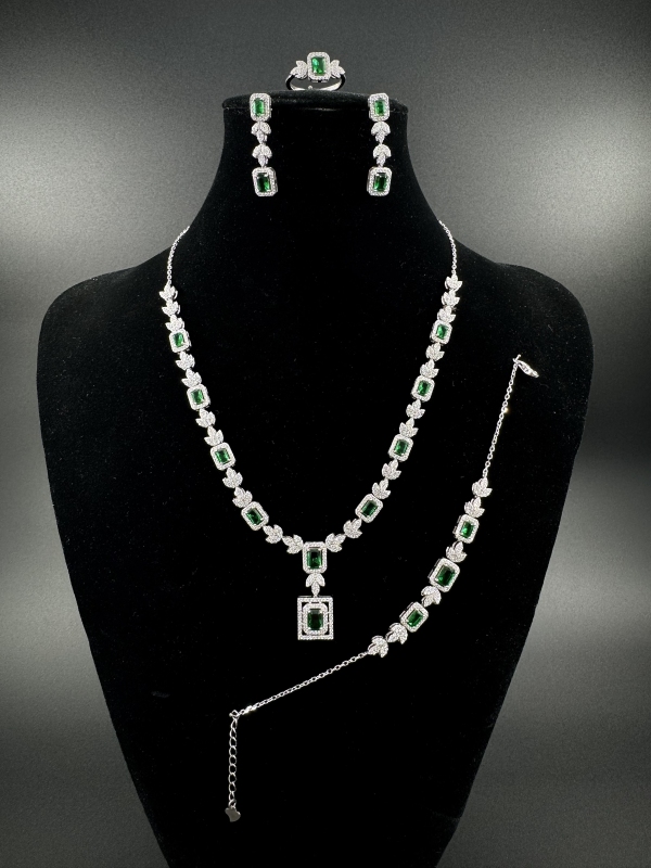 Silver bridal set-diamondlite-for woman - Image 2