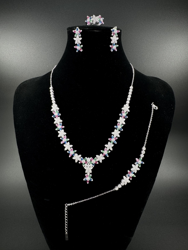 Silver bridal set-diamondlite-for woman