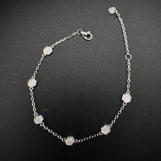 Silver bracelet-diamondlite-for woman