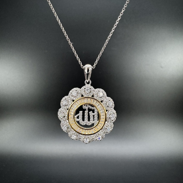 Silver pendant-diamondlite-for woman