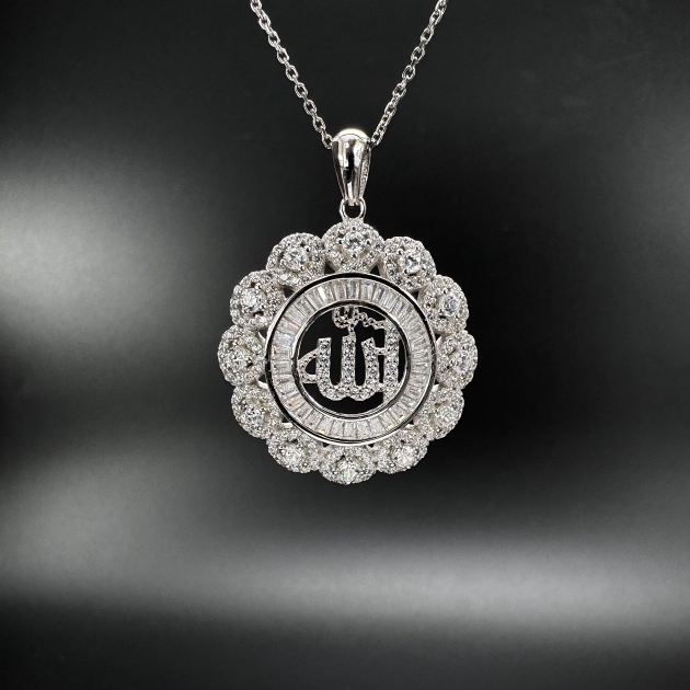 Silver pendant-diamondlite-for woman