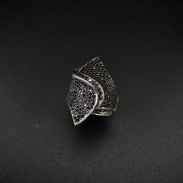 Silver ring-diamondlite-for woman