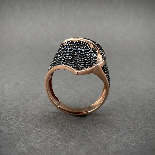 Silver ring-diamondlite-for woman