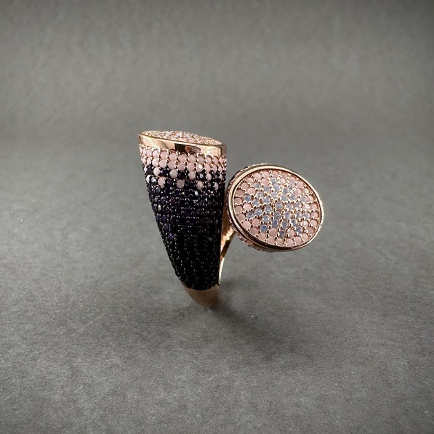 Silver ring-diamondlite-for woman