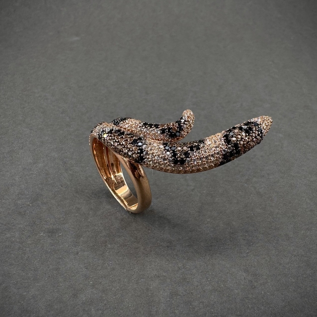 Silver ring-diamondlite-for woman