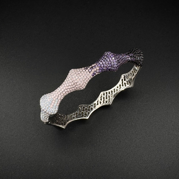 Silver bracelet-diamondlite-for woman