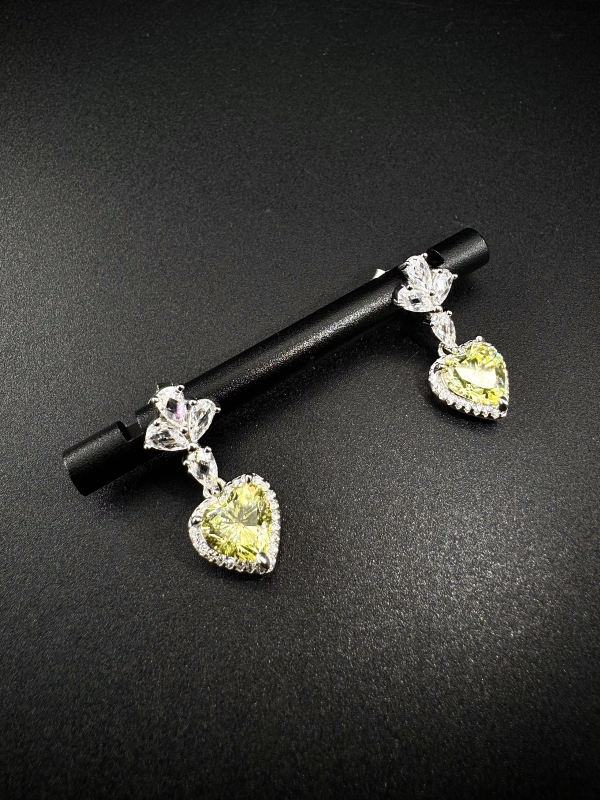 Silver earrings-diamondlite-for woman - Image 2