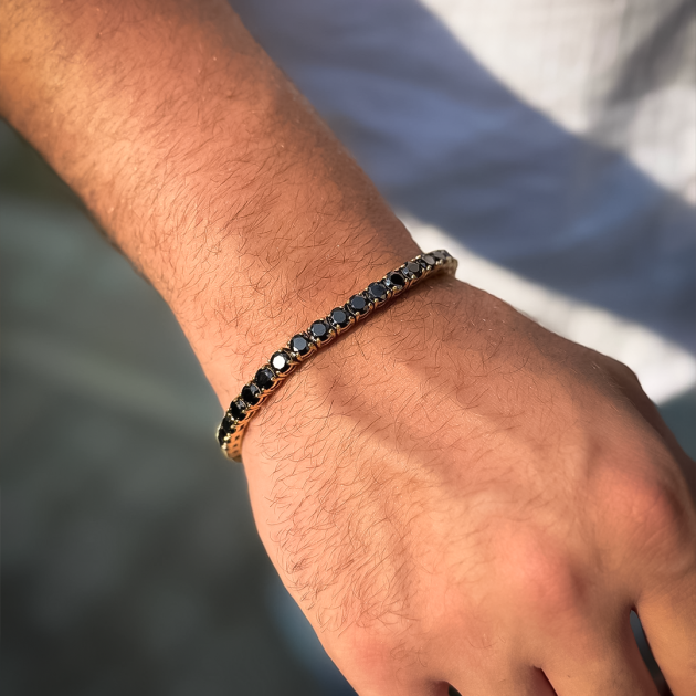 Stainless steel bracelet-diamondlite-for men