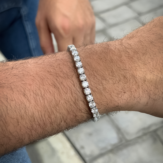 Stainless steel bracelet-diamondlite-for men and woman