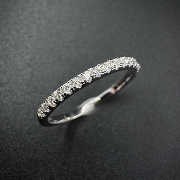 Silver ring-moissanite-for woman