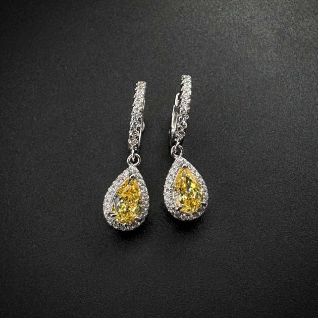 Silver earrings-diamondlite-for woman