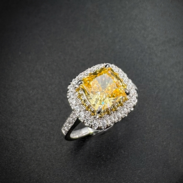 Silver ring-diamondlite-for woman