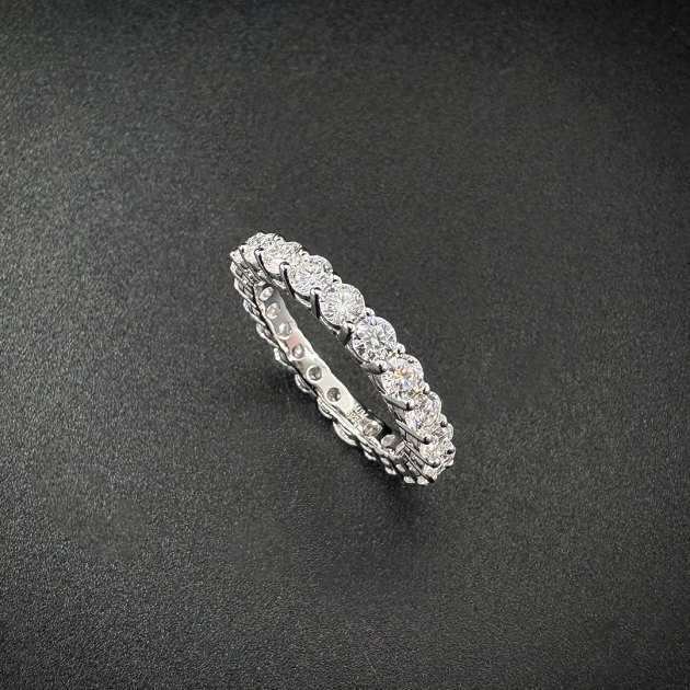 Silver ring-moissanite-for woman