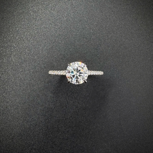 Silver ring-moissanite-for woman