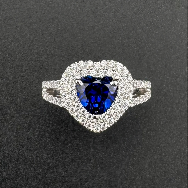 Silver ring-diamondlite-for woman