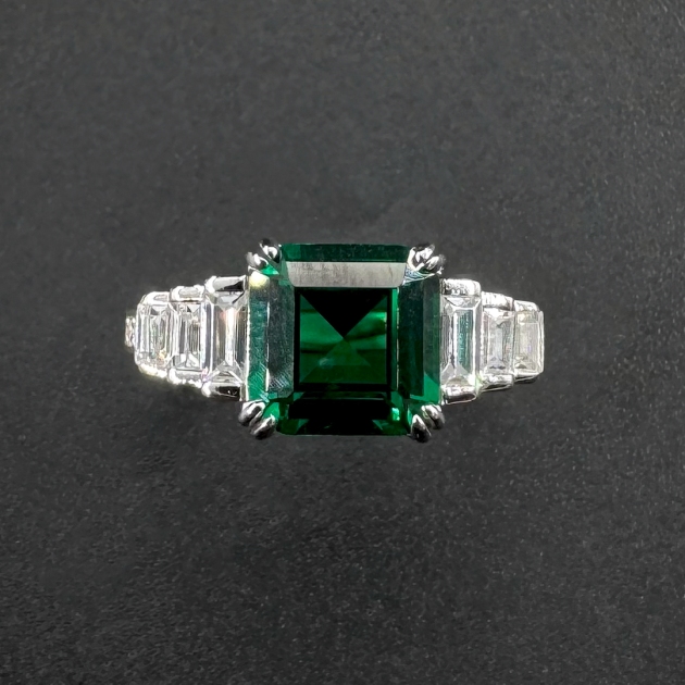 Silver ring-diamondlite-for woman