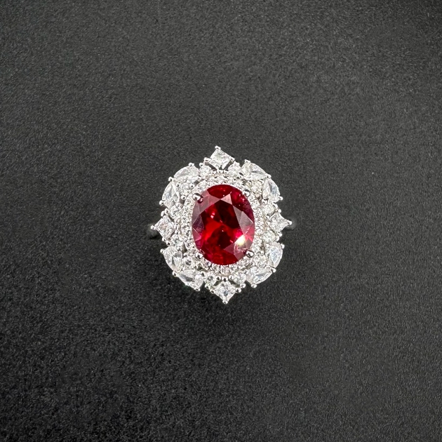 Silver ring-diamondlite-for woman