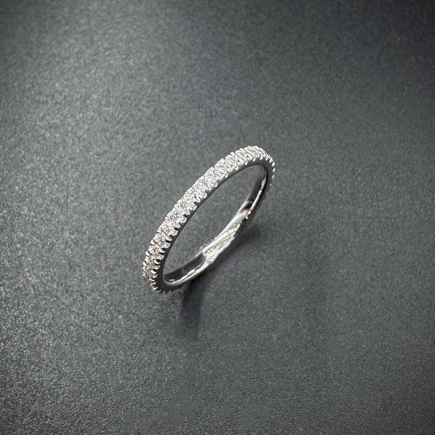 Silver ring-moissanite-for woman