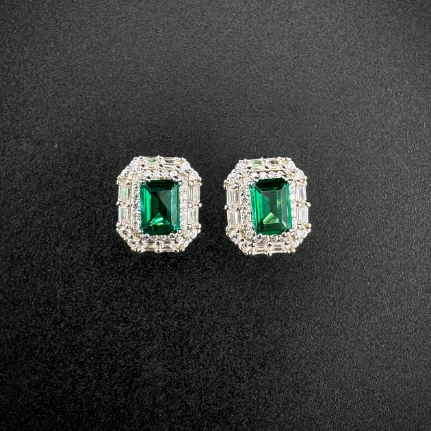 Silver earrings-diamondlite-for woman