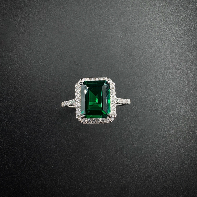 Silver ring-diamondlite-for woman