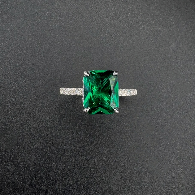 Silver ring-diamondlite-for woman