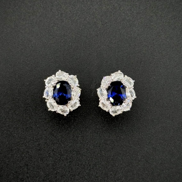 Silver earrings-diamondlite-for woman