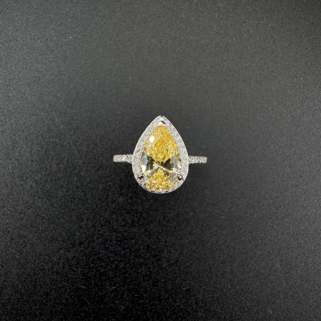 Silver ring-diamondlite-for woman