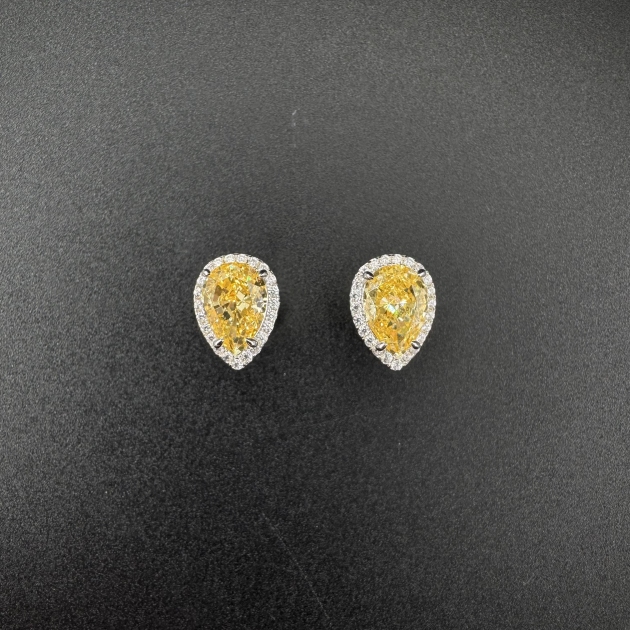 Silver earrings-diamondlite-for woman