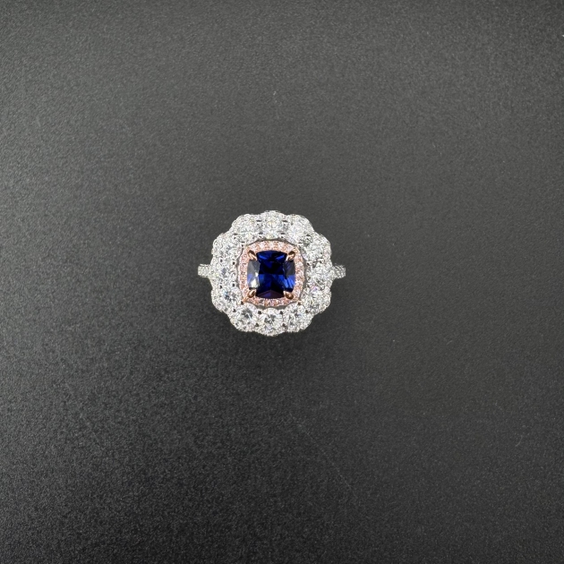 Silver ring-diamondlite-for woman