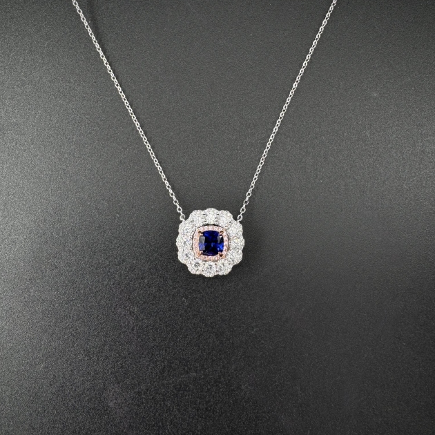 Silver pendant-diamondlite-for woman