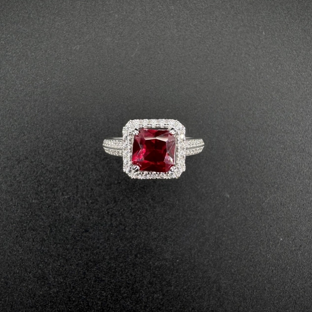 Silver ring-diamondlite-for woman