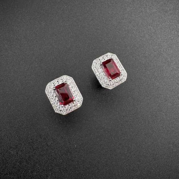 Silver earrings-diamondlite-for woman