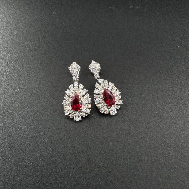 Silver earrings-diamondlite-for woman