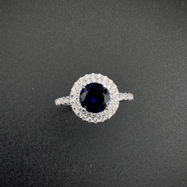 Silver ring-diamondlite-for woman