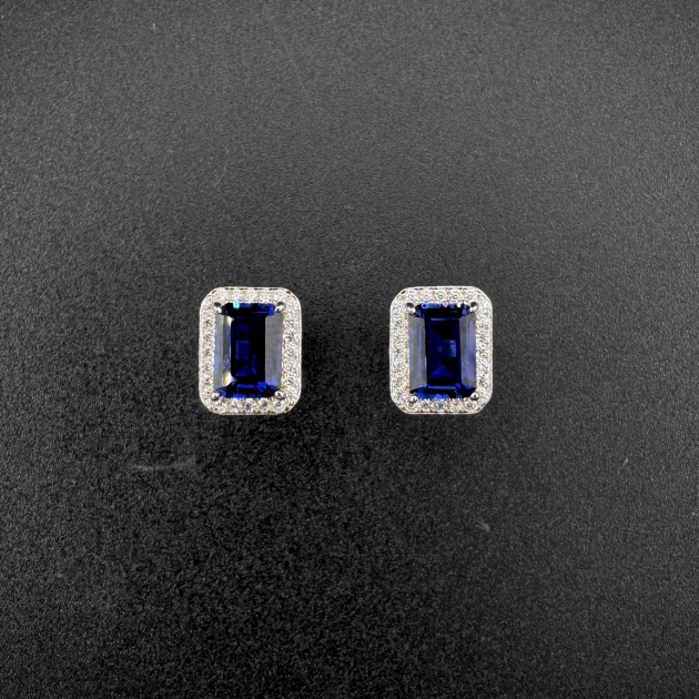 Silver earrings-diamondlite-for woman