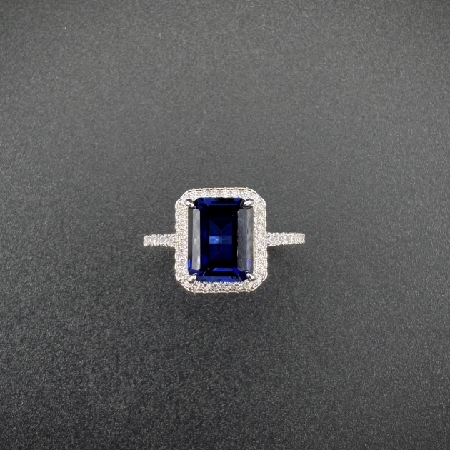 Silver ring-diamondlite-for woman