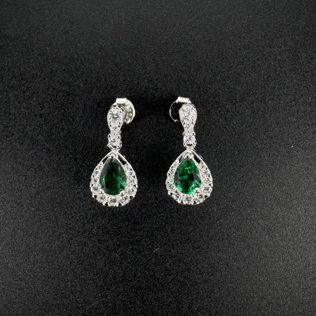 Silver earrings-diamondlite-for woman