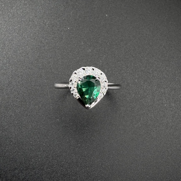 Silver ring-diamondlite-for woman