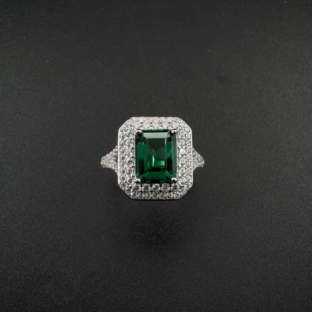 Silver ring-diamondlite-for woman