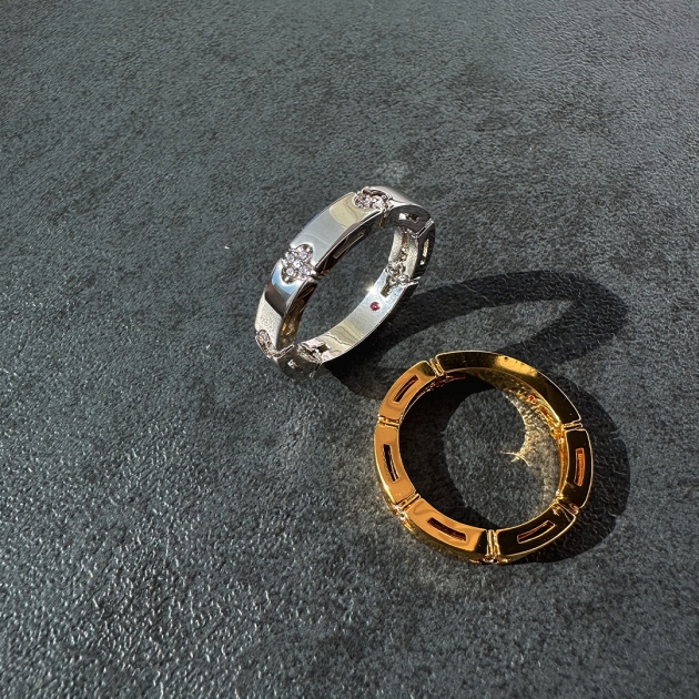 Copper Ring Diamondlite Stone