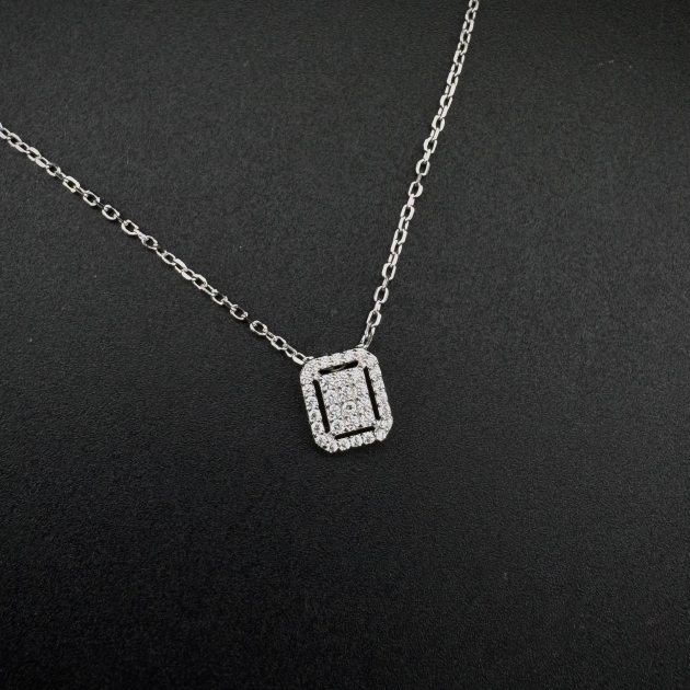 Silver pendant-diamondlite-for woman