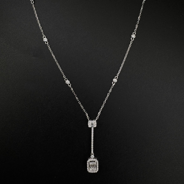Silver pendant-diamondlite-for woman