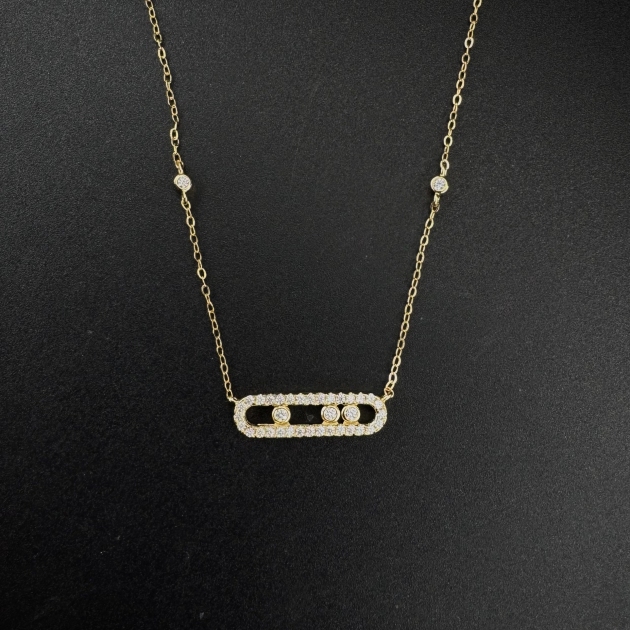 Silver pendant-diamondlite-for woman