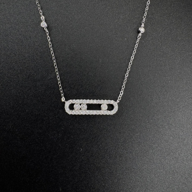 Silver pendant-diamondlite-for woman