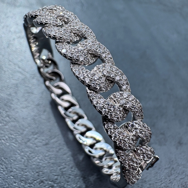 Women’s Copper Diamondlite Cuban Link Bracelet