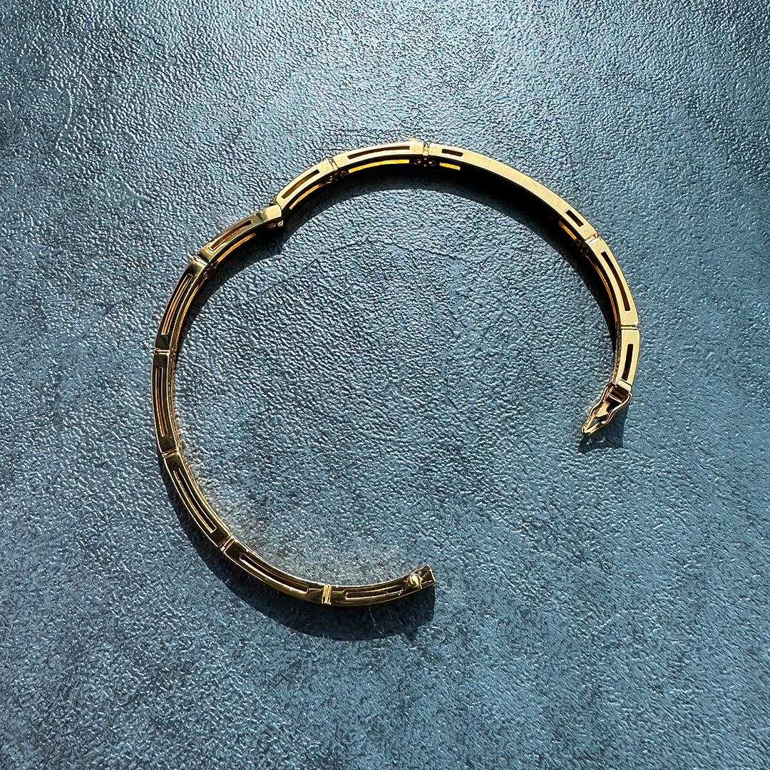 Women’s Copper Diamondlite Clover Bangle - Image 4