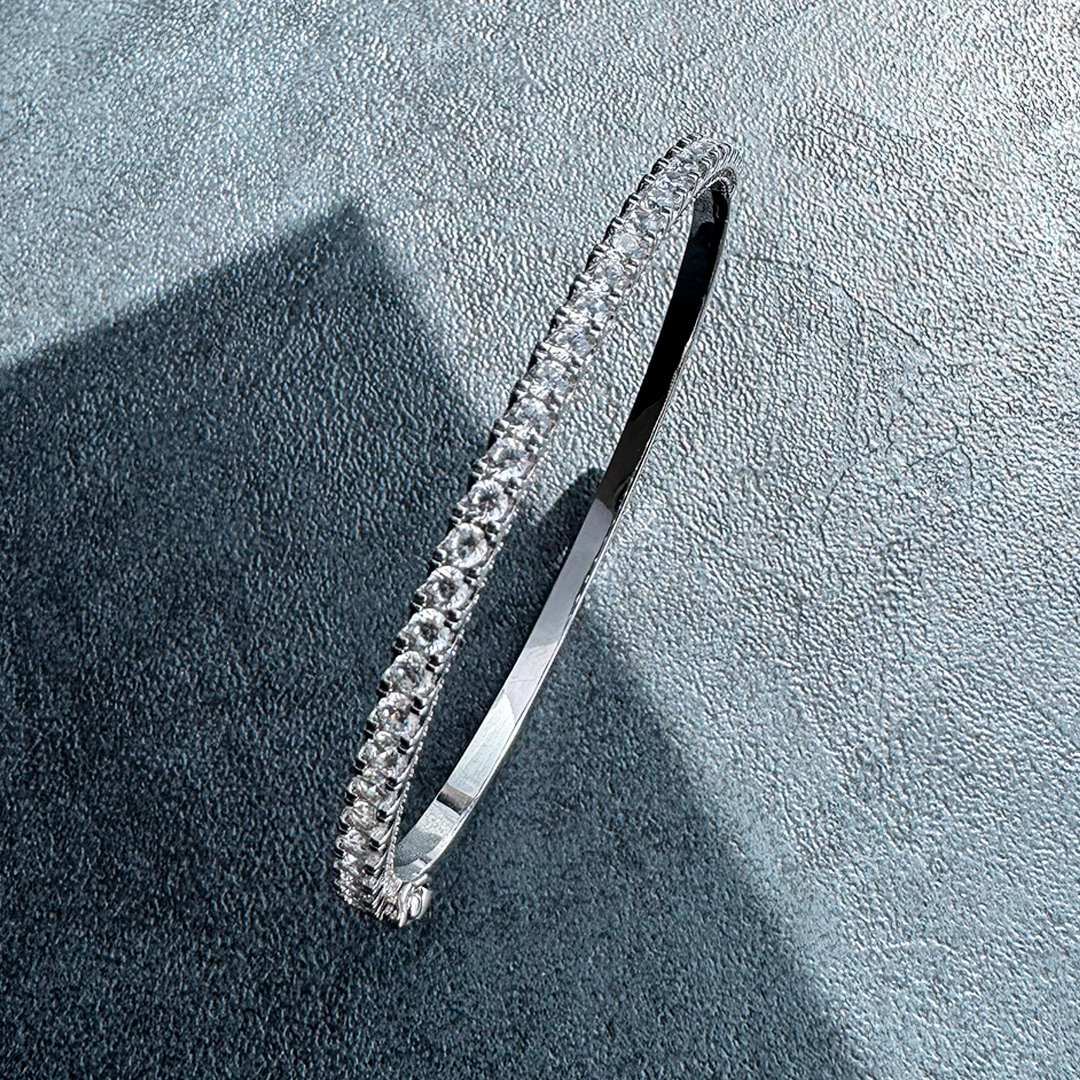 Women’s Copper Diamondlite Tennis Bangle