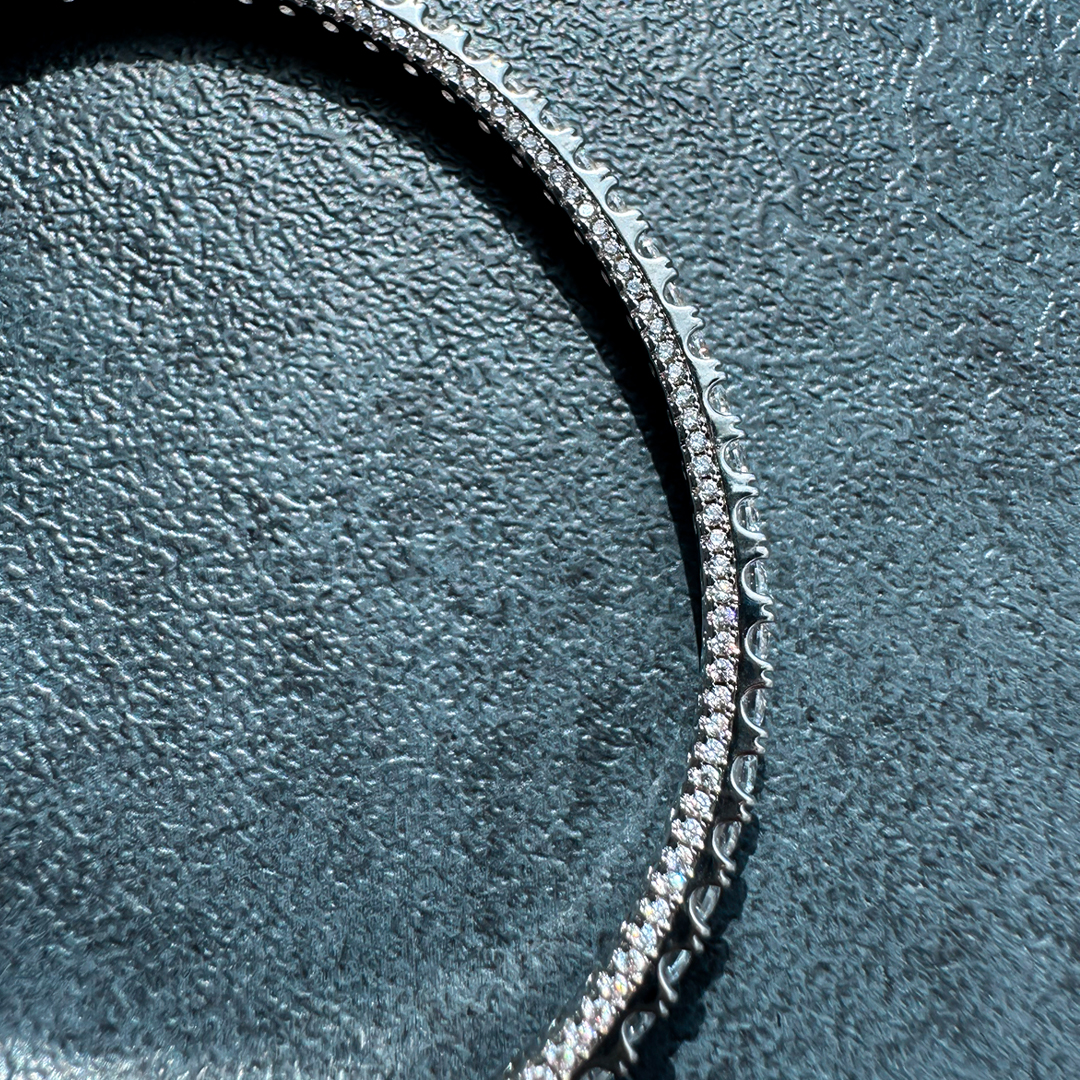 Women’s Copper Diamondlite Tennis Bangle - Image 2