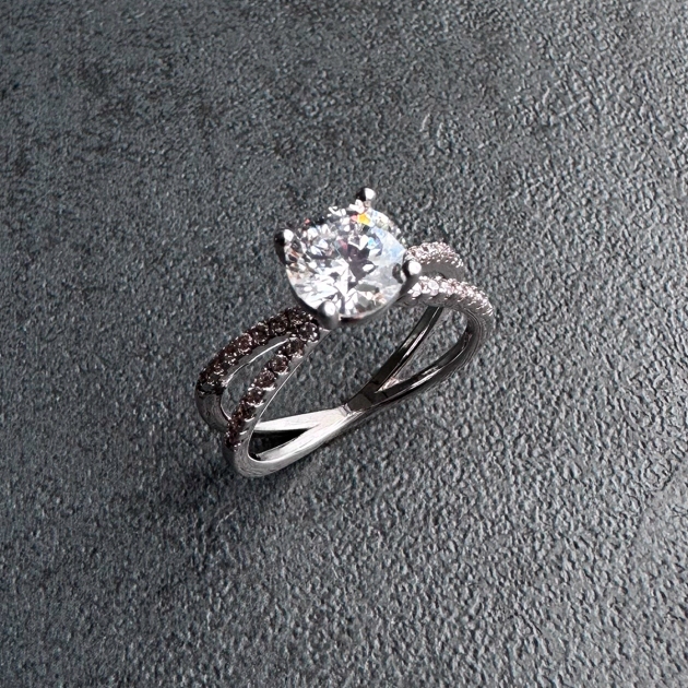 women’s copper Diamondlite ring